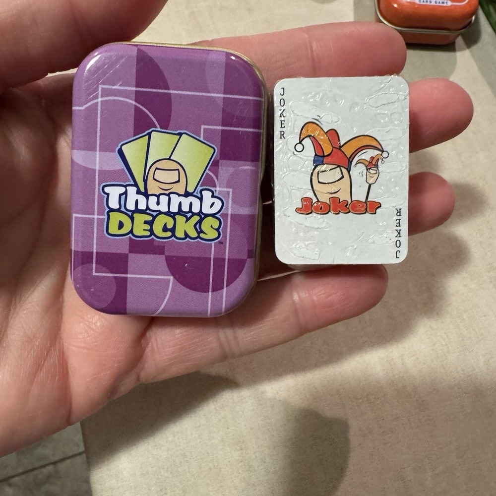 New, Unopened Thumb Deck Mini Playing Cards